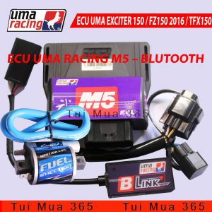 COMBO ECU UMA RACING M5 BLUTOOTH và MOBIN SUON FAITO Fi CHO EXCITER 150, MX KING, FZ 150 2016, TFX 150