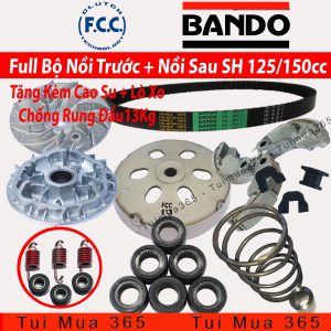 Full Bộ nồi trước và Nồi Sau Honda SH 125/150 Việt Nam ( Bando / FCC )