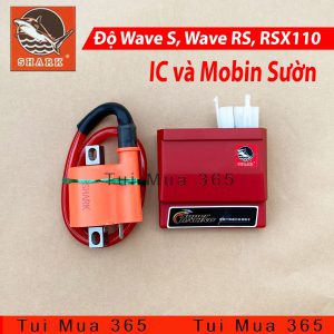 Combo IC và Mobin Sườn Shark Mở Tua Honda Wave S110, RS110, RSX110