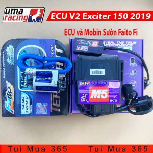 COMBO ECU V2 UMA RACING M5 BLUTOOTH và MOBIN SUON FAITO Fi CHO EXCITER 150 2019