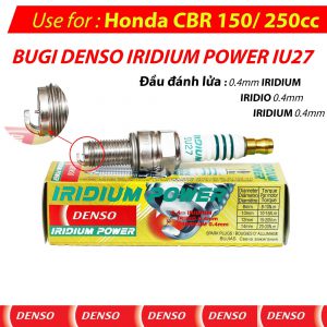 Bugi IU27 Honda CBR 150cc CBR 250cc – DENSO IRIDIUM POWER