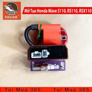 Combo IC và Mobin Sườn Shark, Bugi Uma Mở Tua Honda Wave S110, RS110, RSX110