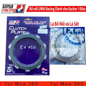 Full bộ Lá bố nồi Uma Racing và Lá sắt zin FCC độ Yamaha Exciter 150 / FZ 150i / R15
