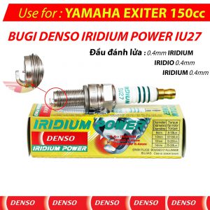 Bugi Denso IU27 YAMAHA EXITER 150cc IRIDIUM POWER
