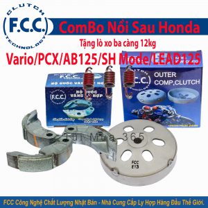 Combo Nồi Sau FCC Honda Vario, PCX, AirBlade 125, SH Mode, LEAD 125cc ( Japan )