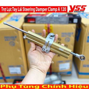 Trợ Lực Tay Lái YSS 120mm Vàng Thái Lan Steering Damper Clamp A (30 CLICKS)