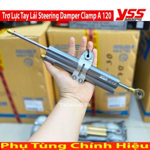 Trợ Lực Tay Lái YSS 120mm Bạch Kim Thái Lan Steering Damper Clamp A (30 CLICKS)