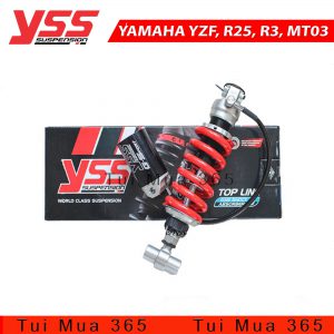 Phuộc YSS Yamaha YAMAHA YZF, R25, R3, MT03 (Đỏ/Đen)