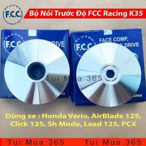 Chén Bi và Cánh Quạt Độ FCC Racing K35 Honda Vario, AirBlade 125, Click 125, Sh Mode, Lead 125, PCX