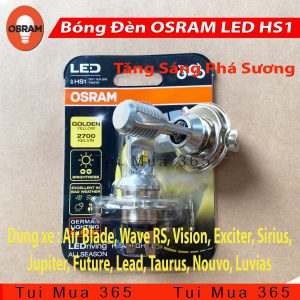 Bóng đèn LED tăng sáng phá sương OSRAM HS1 Air Blade, Wave RS, Vision, Exciter, Sirius, Jupiter, Future, Lead, Taurus, Nouvo, Luvias – 100% Hàng chính hãng