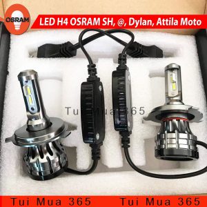 Bóng đèn LED H4 OSRAM SH, A Còng, Dylan, Attila Moto tăng sáng trắng – 100% Hàng chính hãng