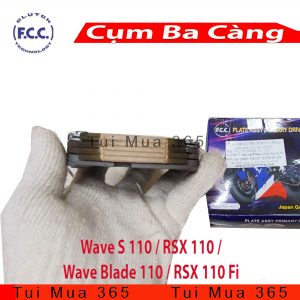 Cụm Ba Càng dành cho xe Wave S 110, RSX 110, Wave Blade 110, RSX 110 Fi zin Honda với FCC